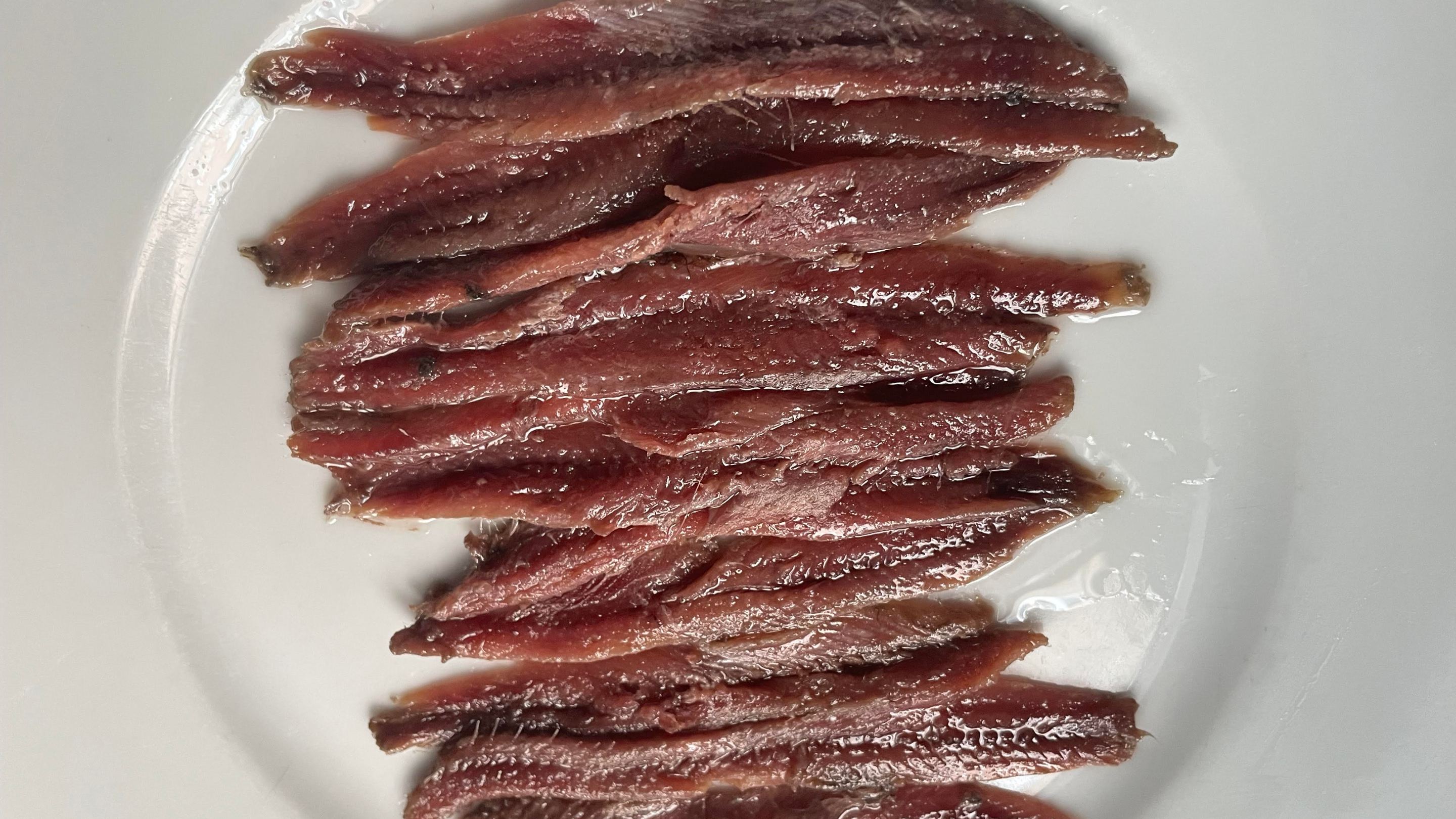 plate of anchovies
