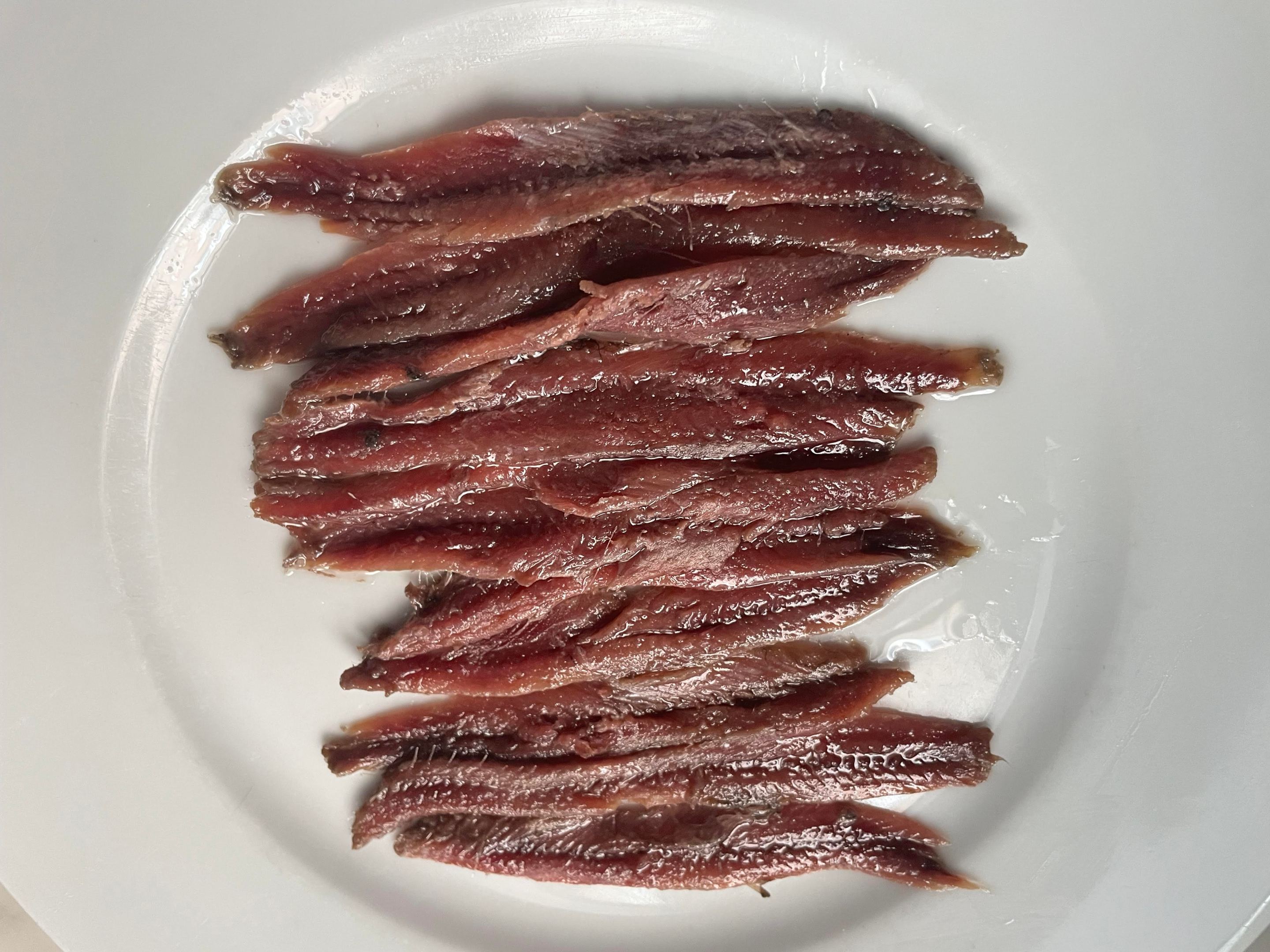 plate of anchovies