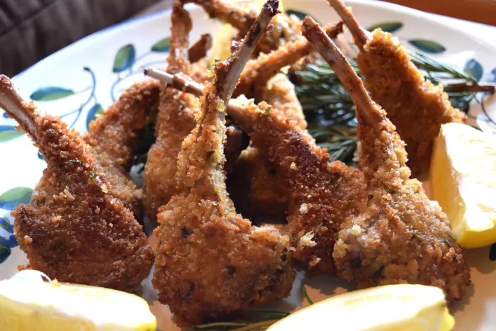 A Dish of Decadence: Fried Lamb Chops with Anchovy Sauce