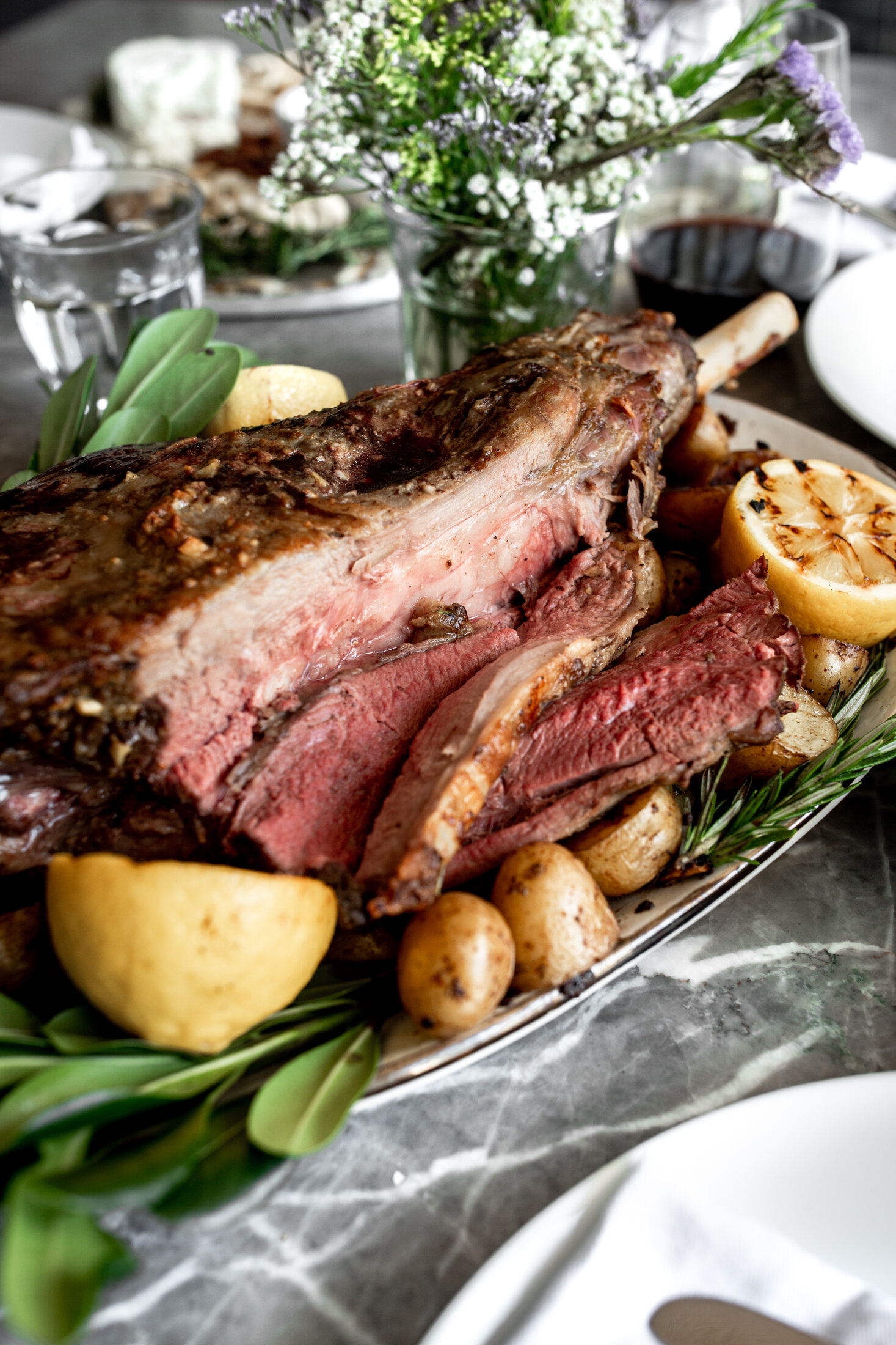 a photo of leg of lamb.