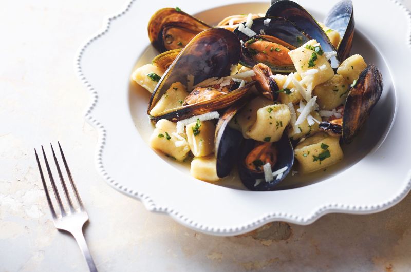 Gnocchi with Mussels and Pecorino