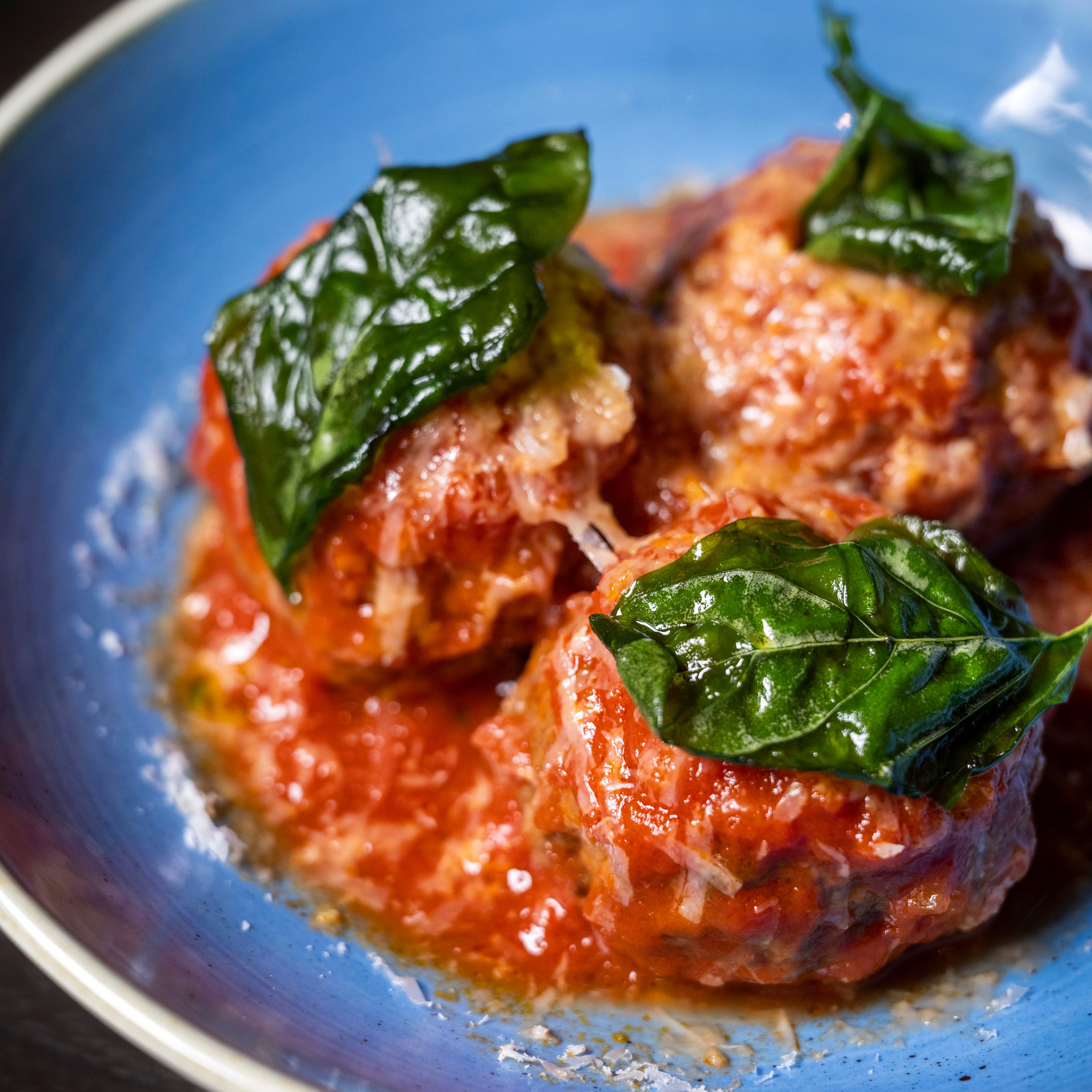 meatballs in red sauce