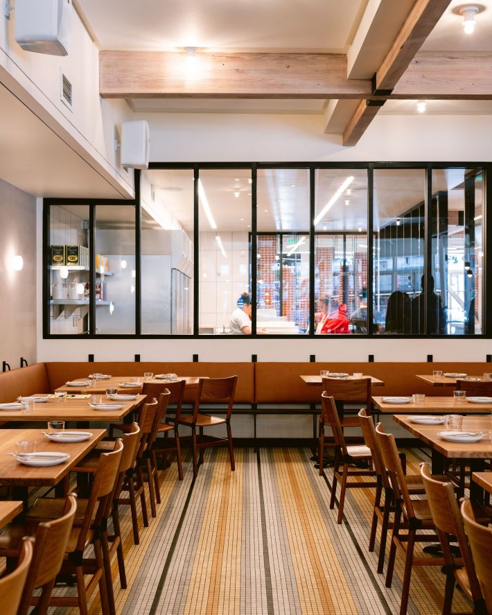 dining room at Flour + Water Pizzeria