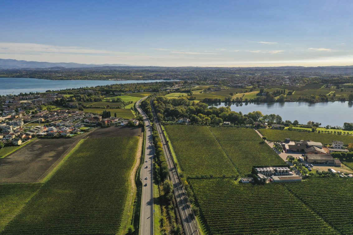 The wine country around Italy's Lake Garda, home to the Lugana D.O.C.