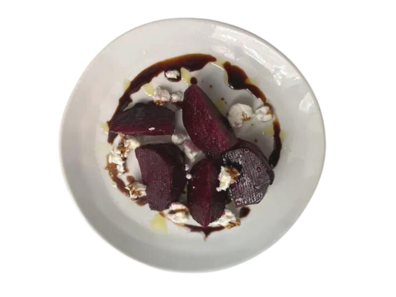 beets with soft cheese