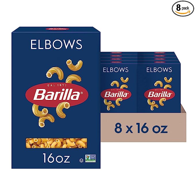 boxes of barilla pasta