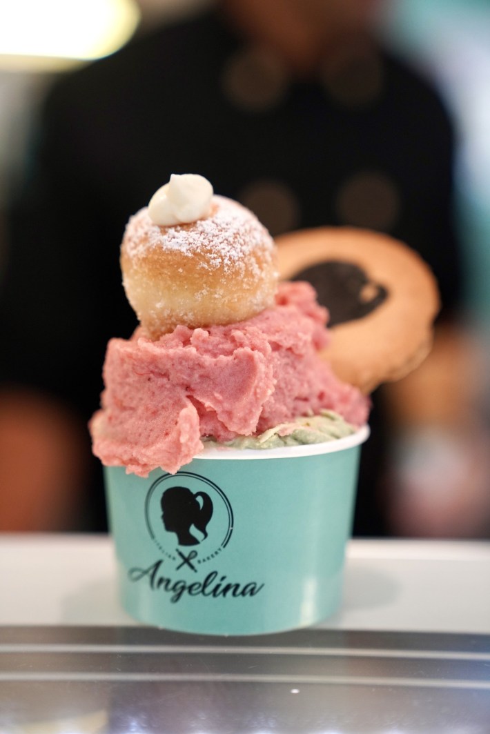 Gelato in an Angelina cup