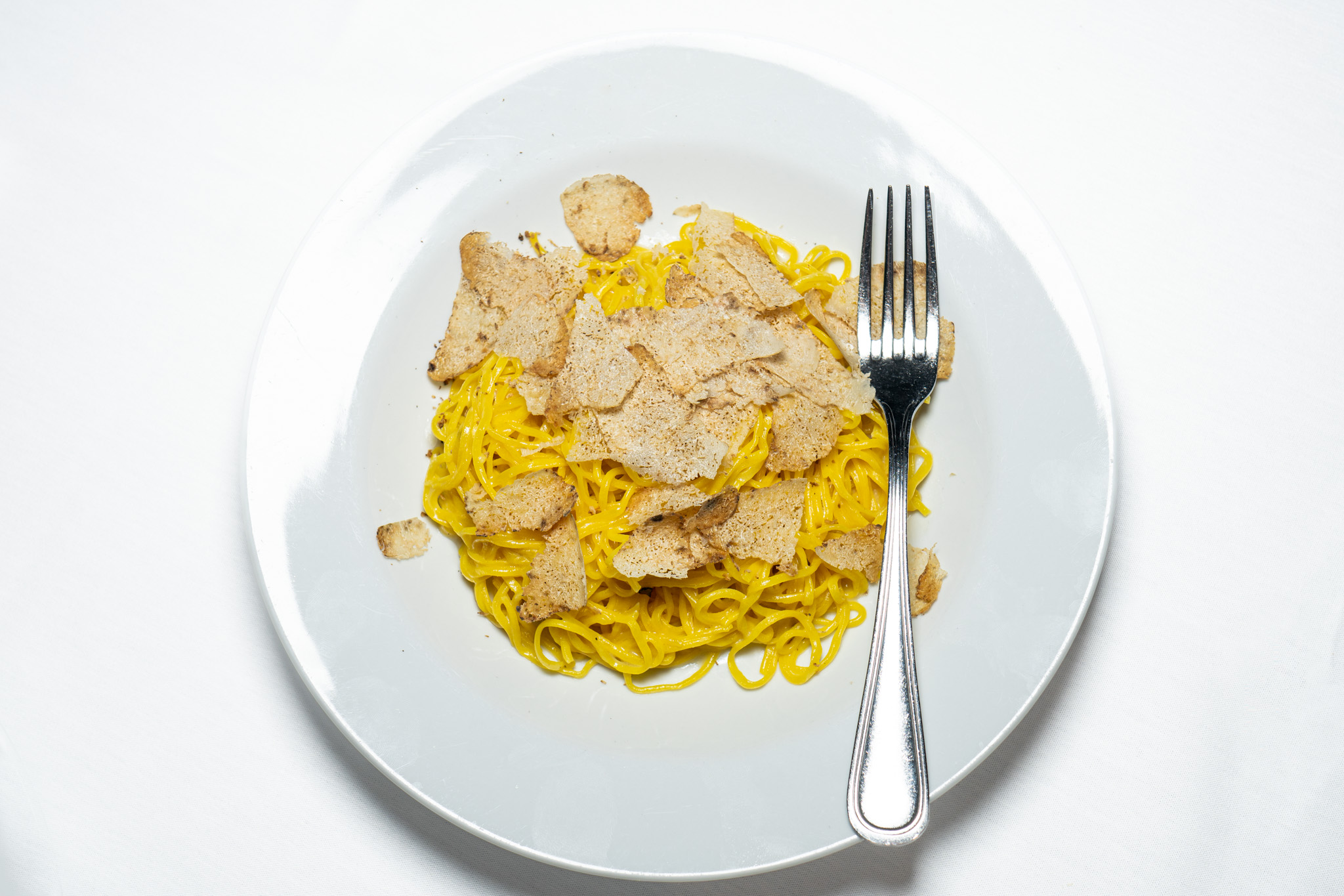 spaghetti with white truffles
