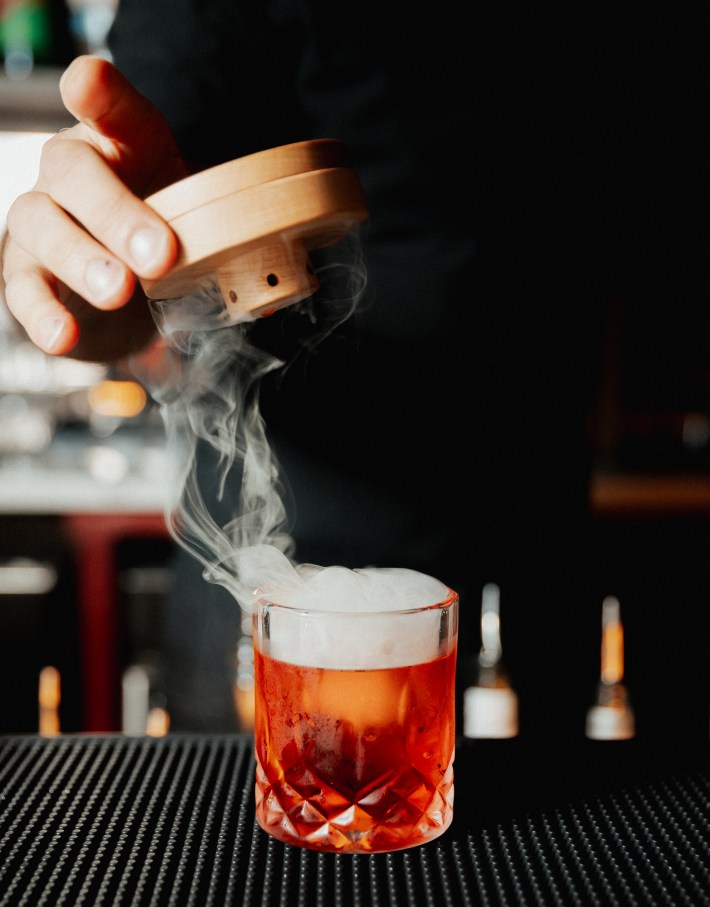 smoking negroni