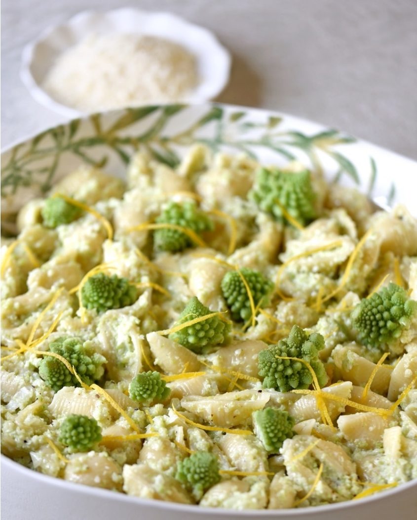 Cavatelli with Broccoli Romano in Creamy Parmigiano Sauce.