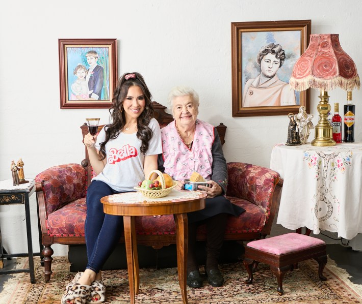 Rossella Rago and Nonna from "Cooking with Nonna: Sundays with La Famiglia."