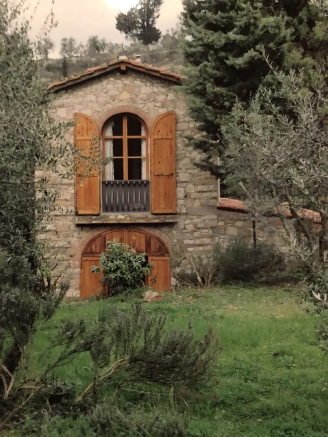 The barn where Andrew Cotto lived in Tuscany.