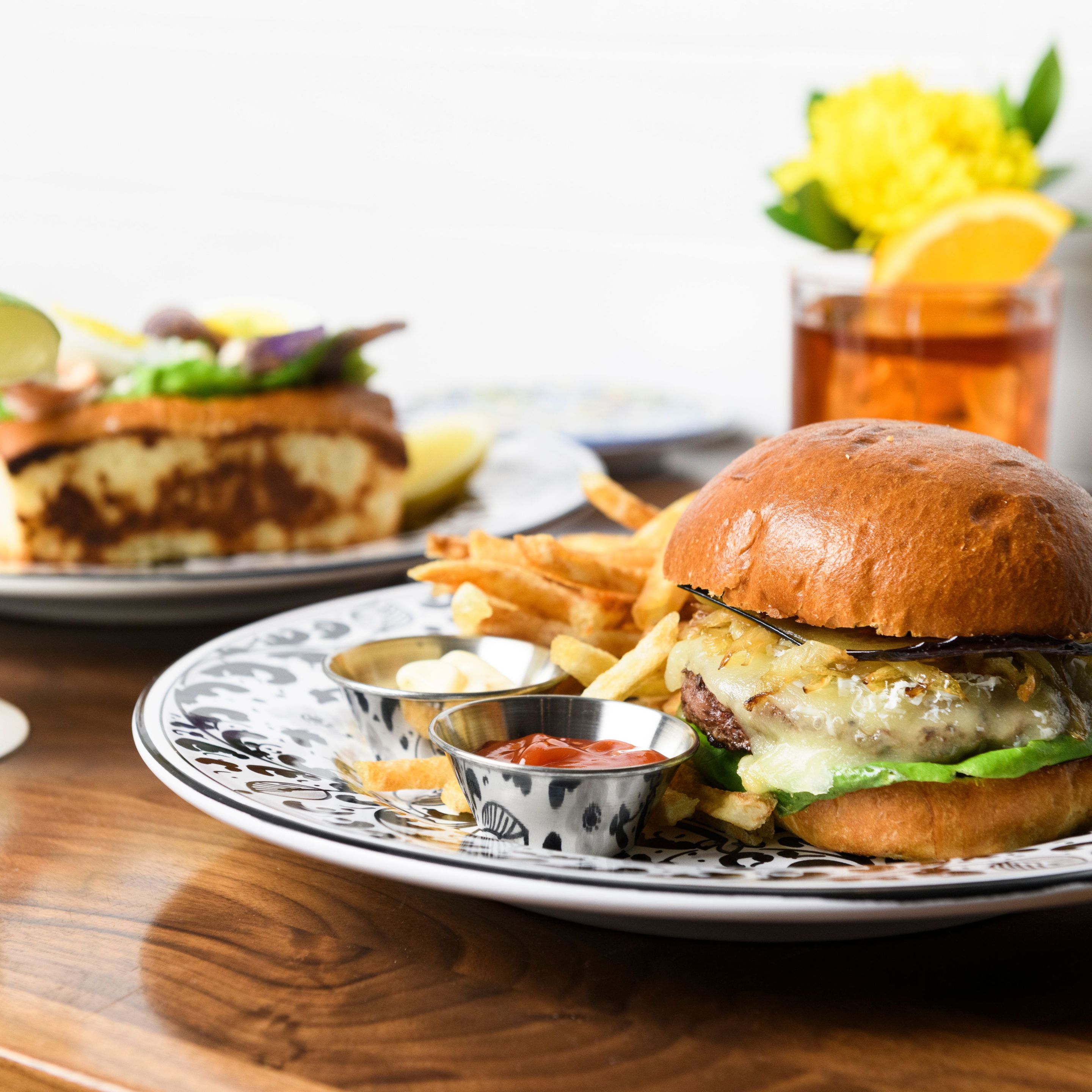 The Signature Burger at Casa Limone.