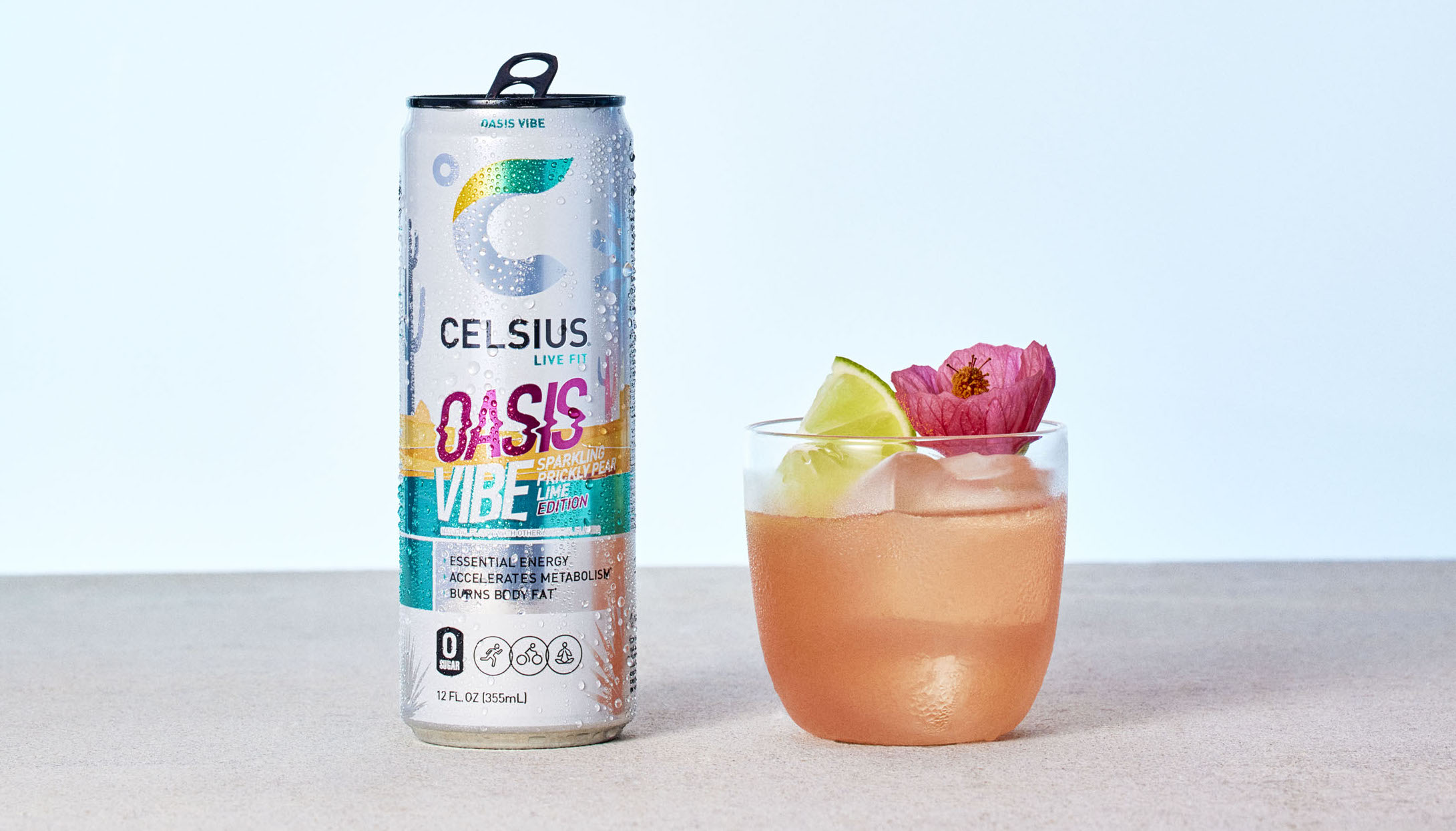 Oasis Vibe Prickly Pear Punch.