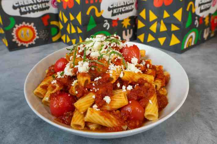 Baked feta pasta