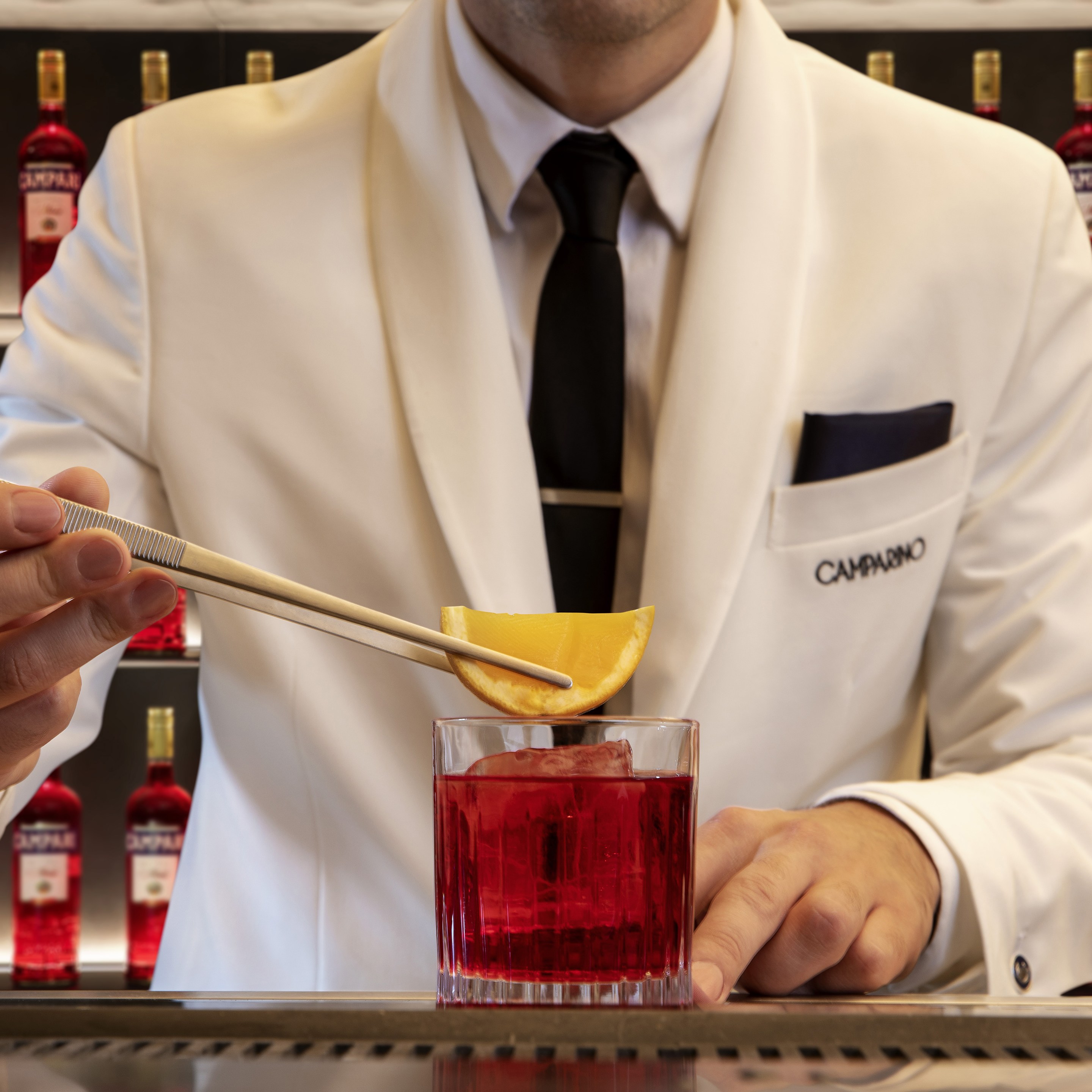 Barman Spiritello at Camparino in Galleria, Milan. Photo courtesy of Camparino in Galleria.