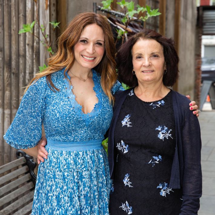 Anna Francese Gass and her mother, Gina.