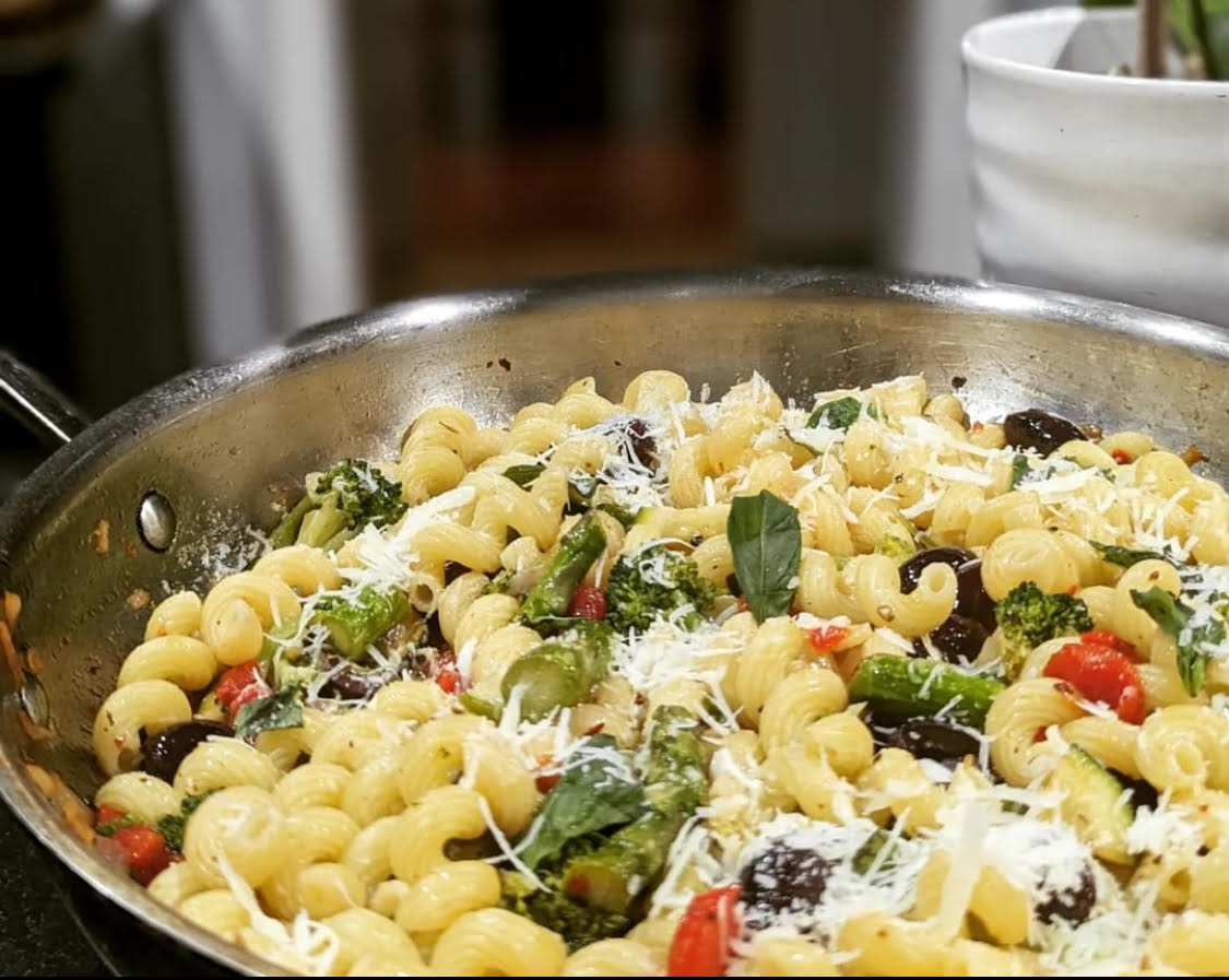 Spicy Pasta Primavera.
