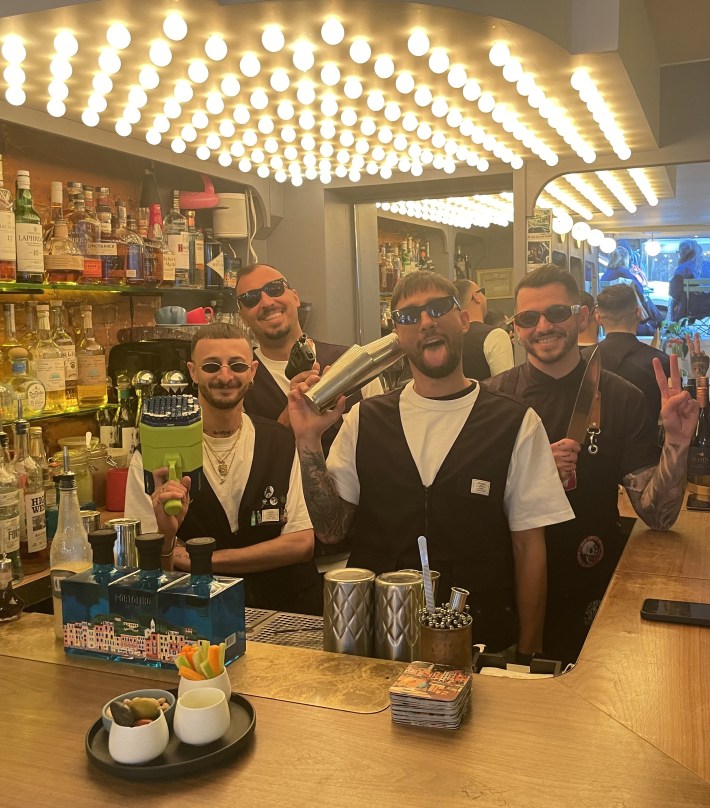 The Old Faskion Cafe team from Puglia (L to R): Alessandro Acquabeve, Antonello Iaaca, Piero Iaaca, Gabriele Rotunno.