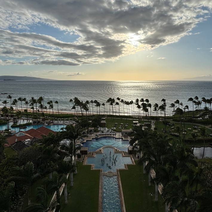 The oceanfront grounds of the Grand Wailea Maui Resort.