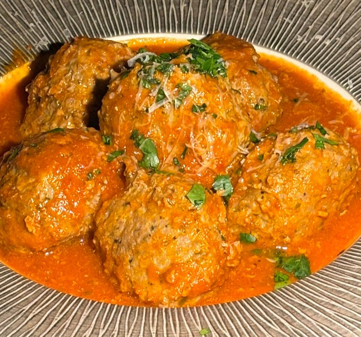 The meatballs of Chef Ryan at Olivine.