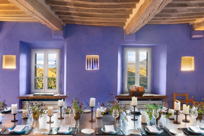 Dining table in Tuscany