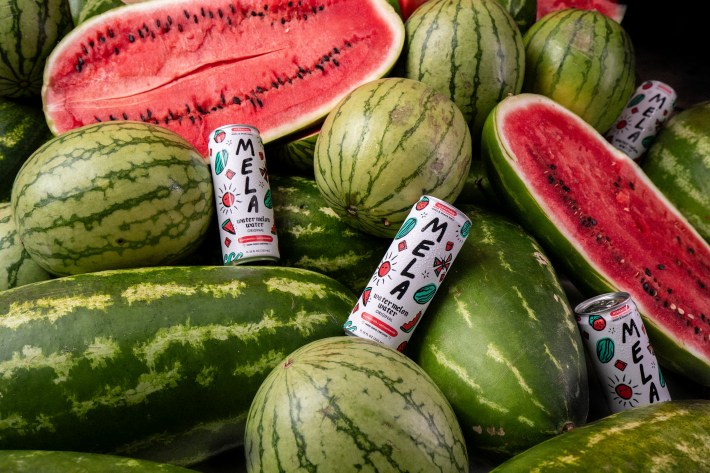 Mela water and watermelons