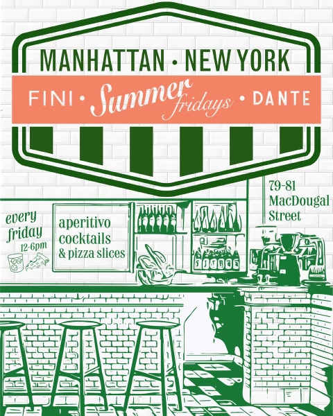 Fini and Dante Summer Fridays poster