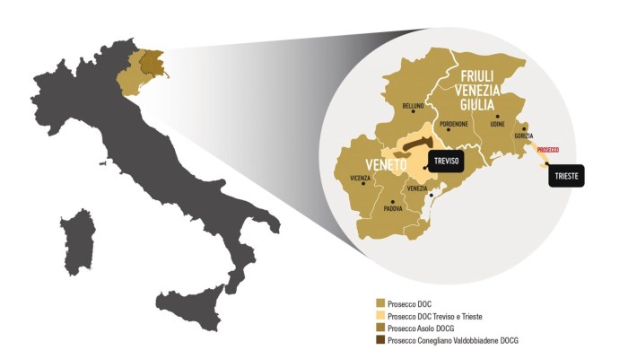 Prosecco map