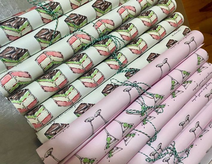 Fresh Cannoli Gift Wrap Rolls from Woods Grove.