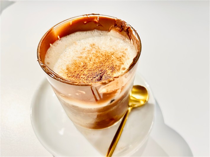 Marocchino, a traditional dessert/drink, is offered at Cinico Coffee Company in Midtown Manhattan.