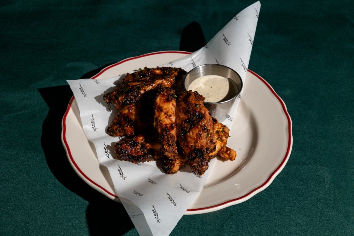 Calabrian Wings at Bar Madonna.