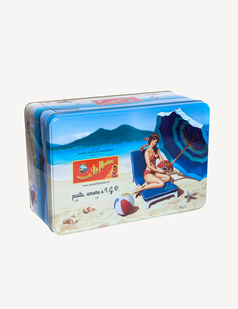 Pasta DiMartino’s Vesuvio Summer Tin Box.