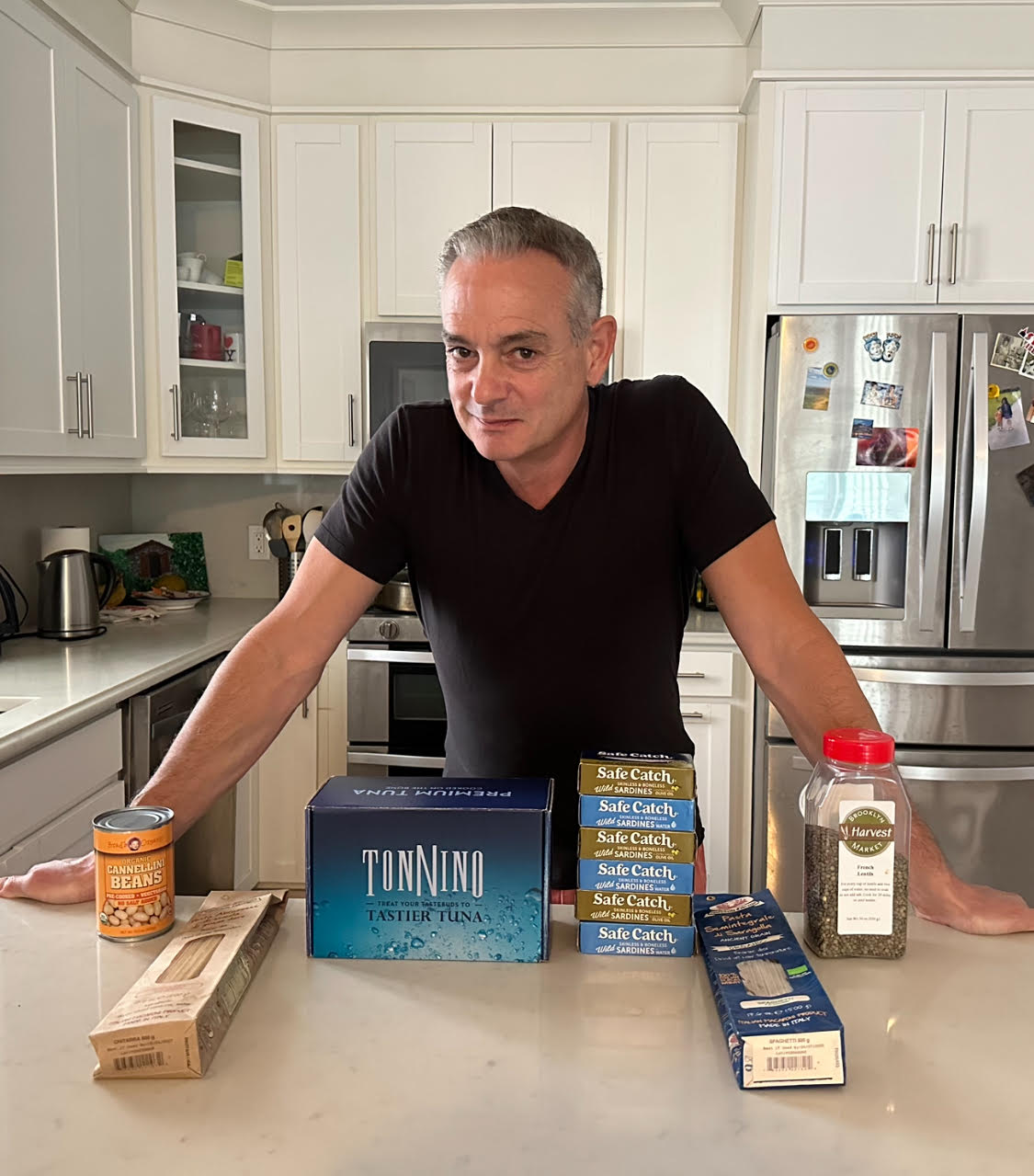 Appetito Editor-in-Chief Andrew Cotto at home with some of his favorite products.