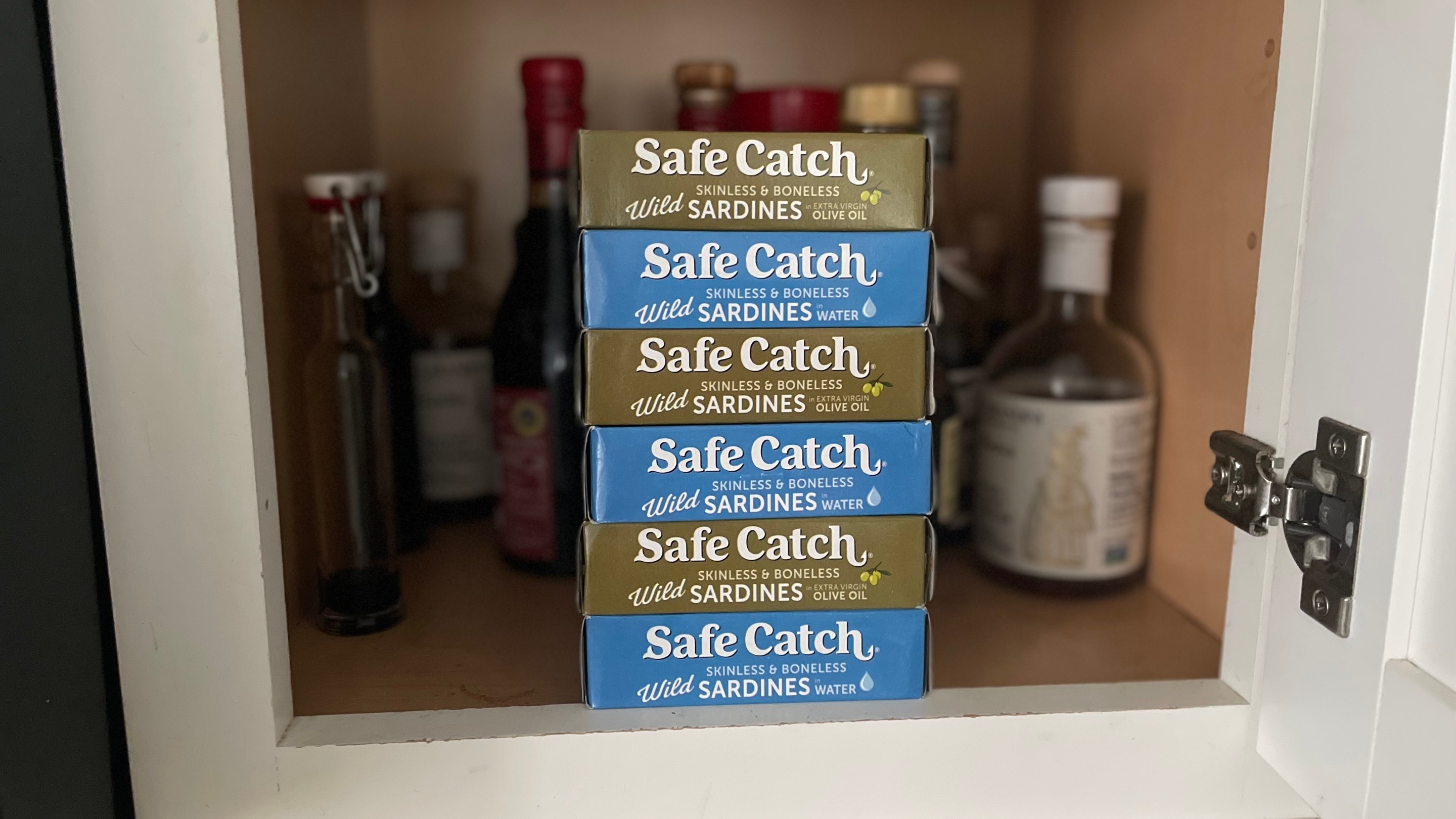 Sardines in a pantry