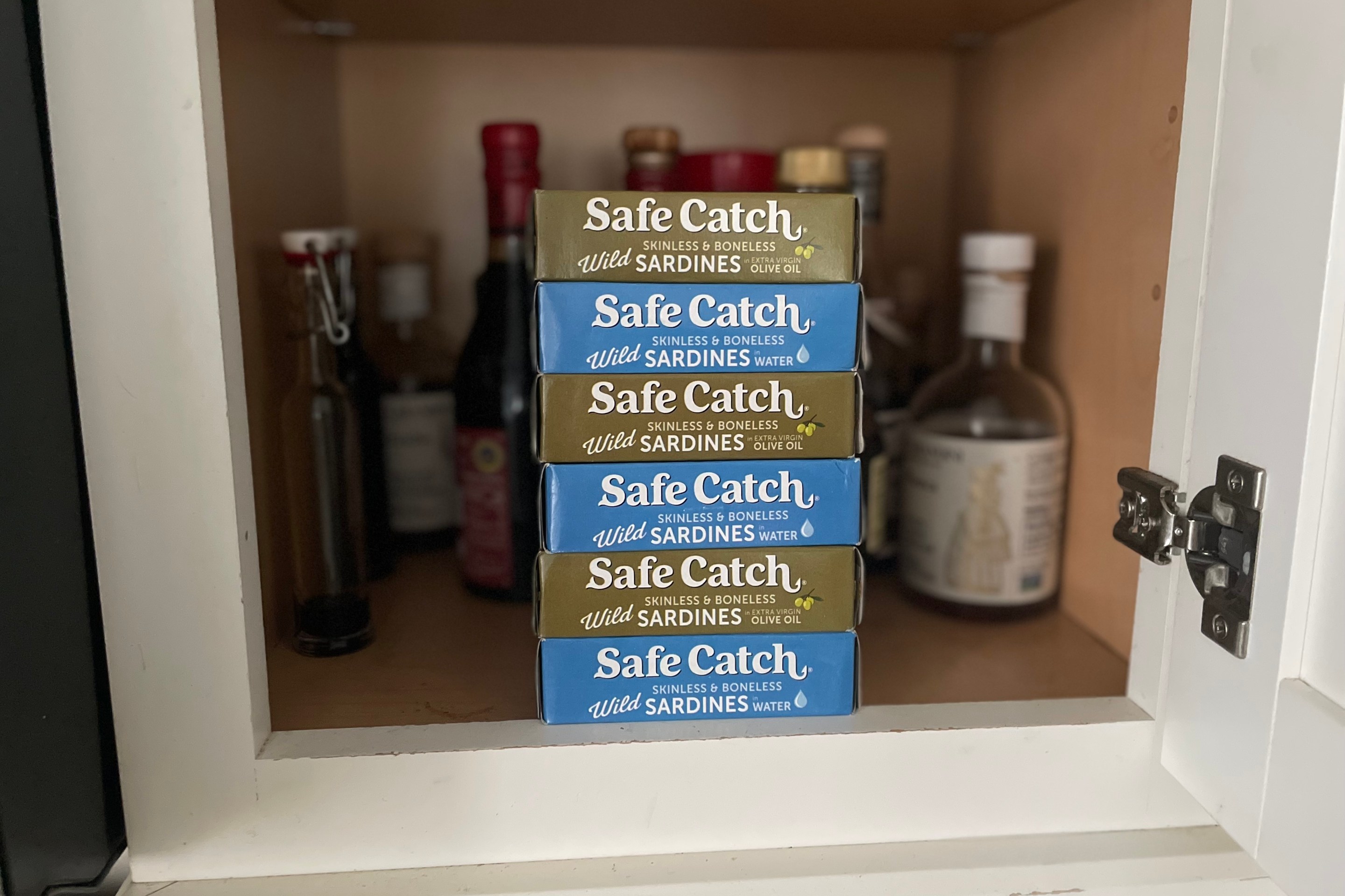 Sardines in a pantry