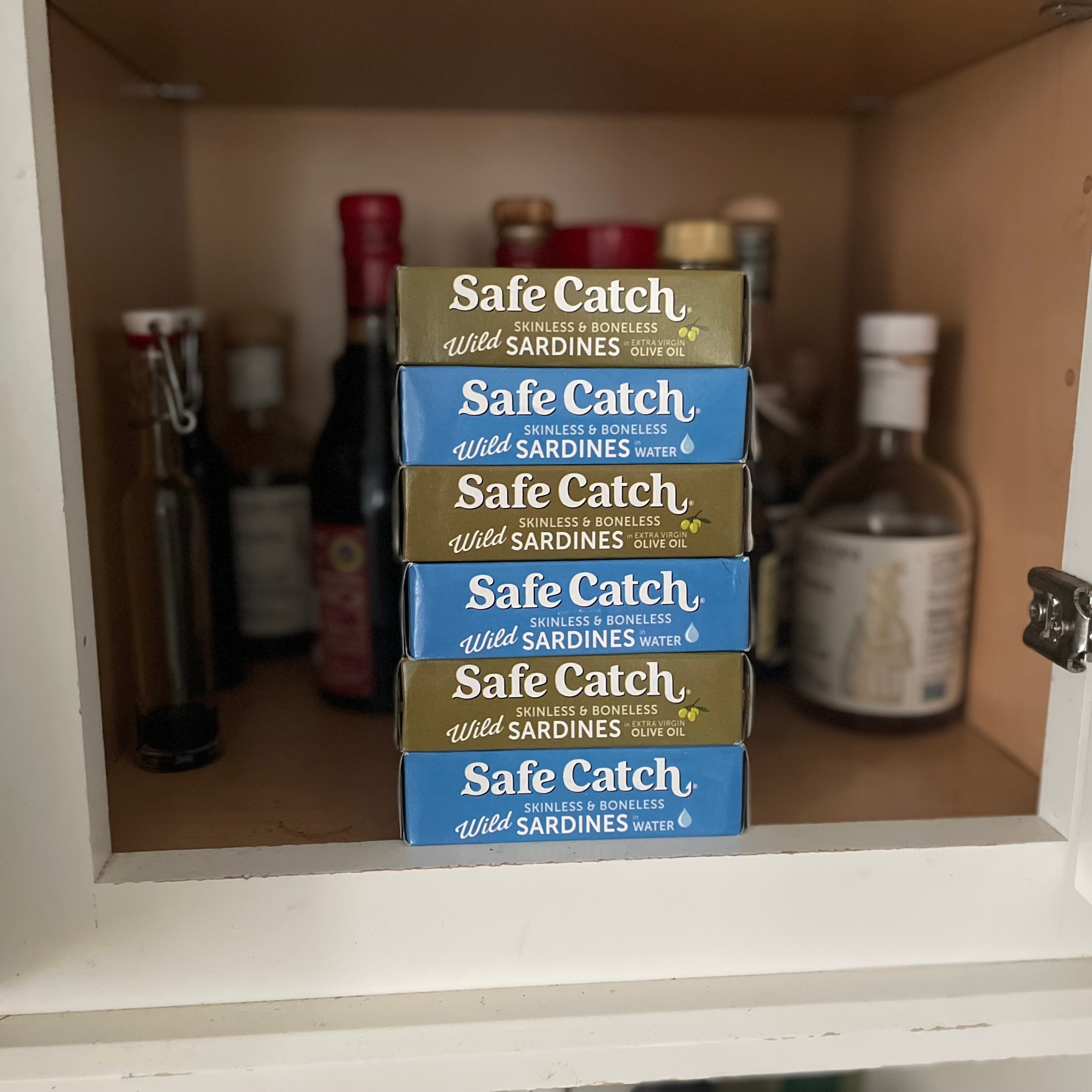 Sardines in a pantry