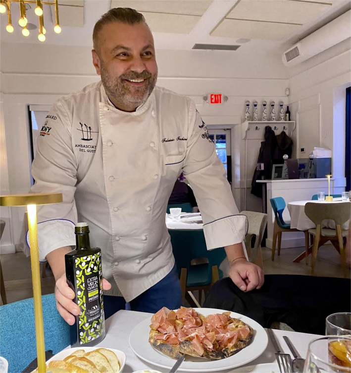 Chef/Owner, Fabrizio Facchini, of Stellina Ristorante in Oyster Bay, NY.