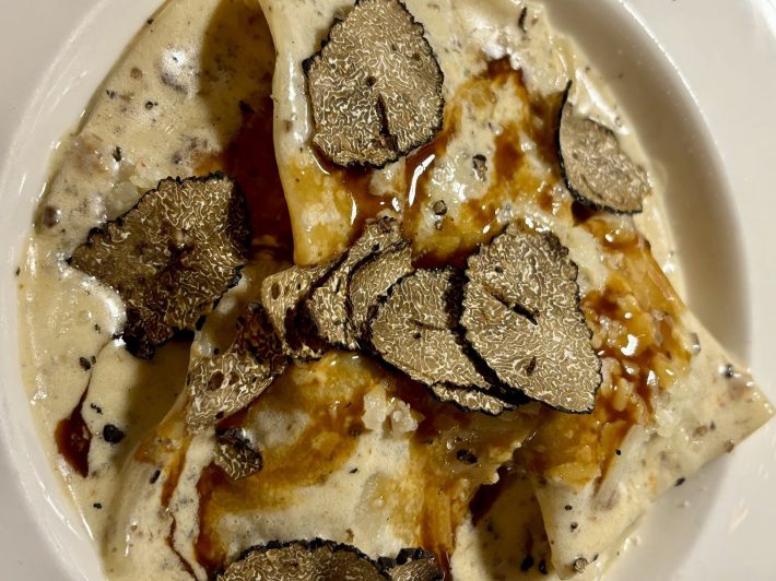 Agnolotti di Vitello e Tartufo at Stellina Ristorante.