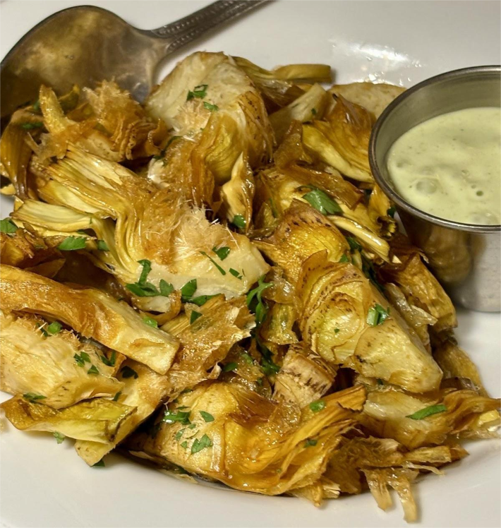 Carciofi Fritti (fried artichokes) at Stellina Ristorante.