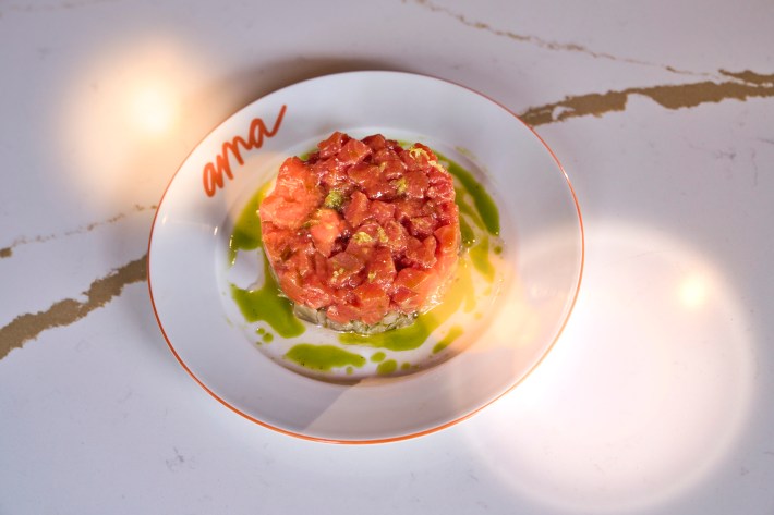 Wild Salmon Tartare at Ama.