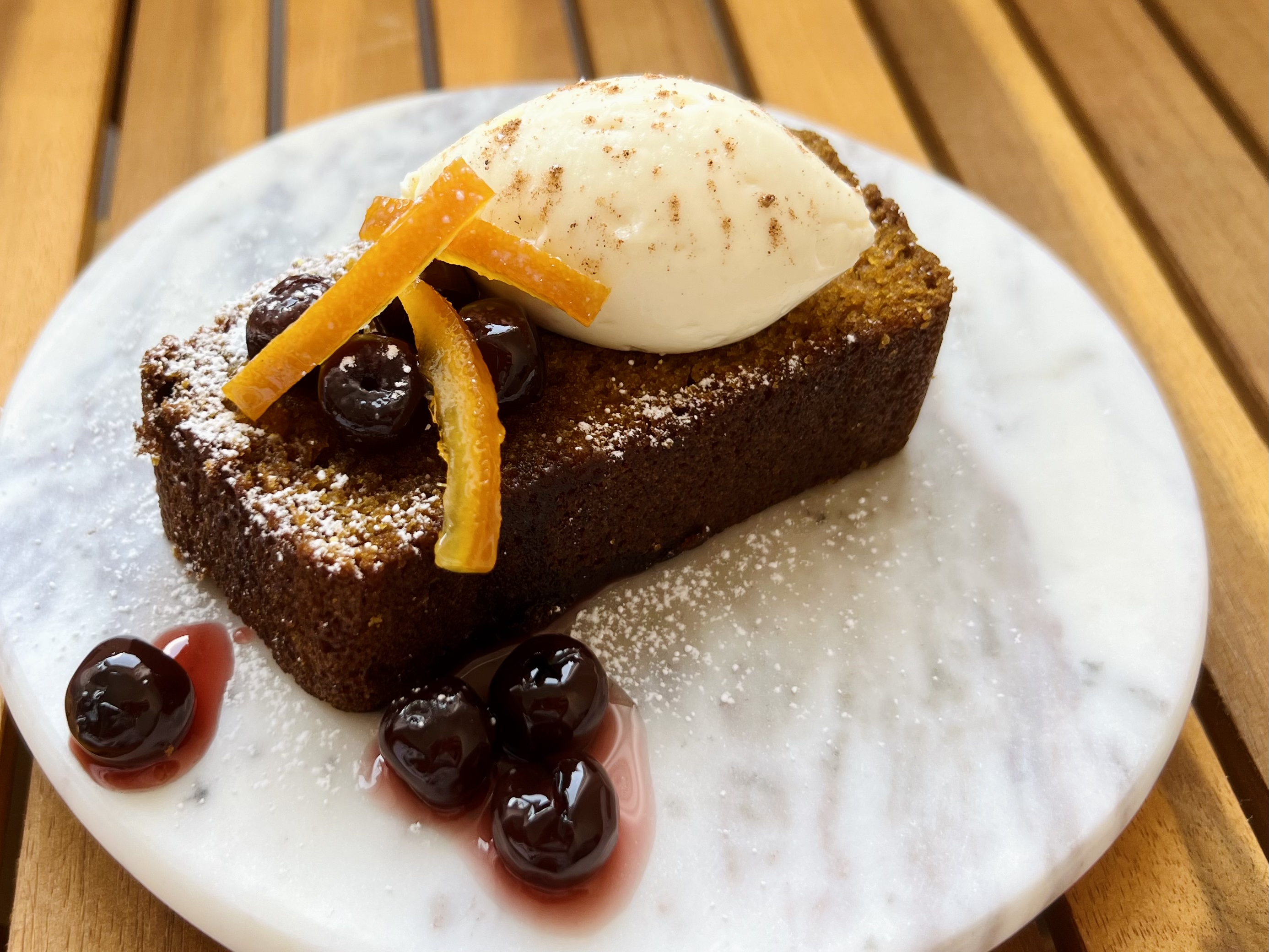 Pumpkin Spice – Olive Oil Cake with Mascarpone Cream.