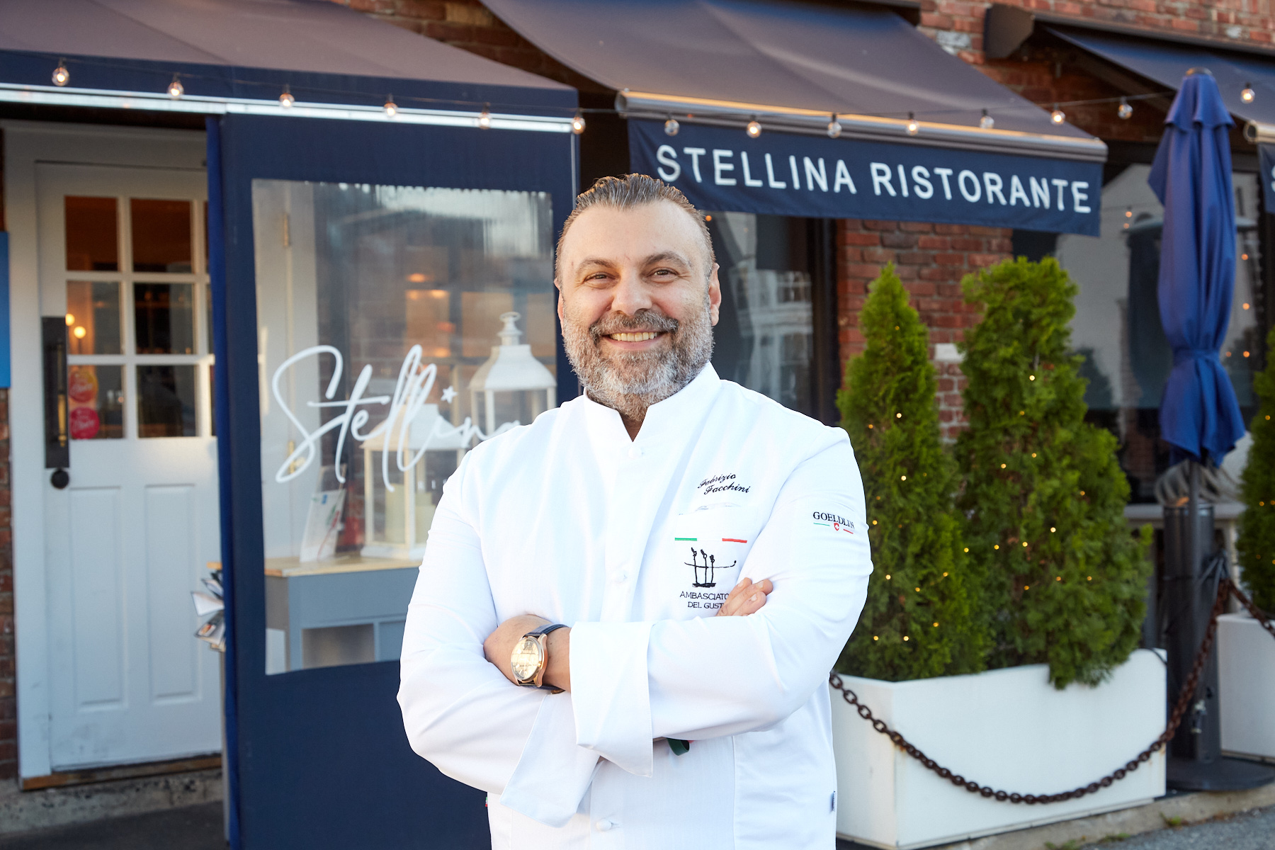 Chef/Owner, Fabrizio Facchini, of Stellina Ristorante in Oyster Bay, NY.