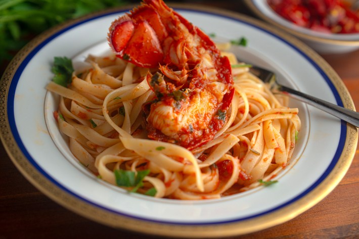 Lobster Sauce Fra Diavolo. Photograph by Daniel Paterna.