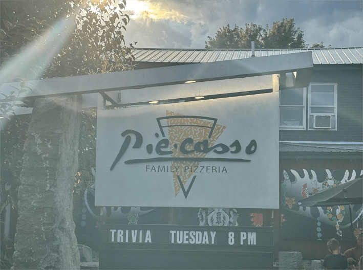 Piecasso Family Pizzeria in Stowe, VT.