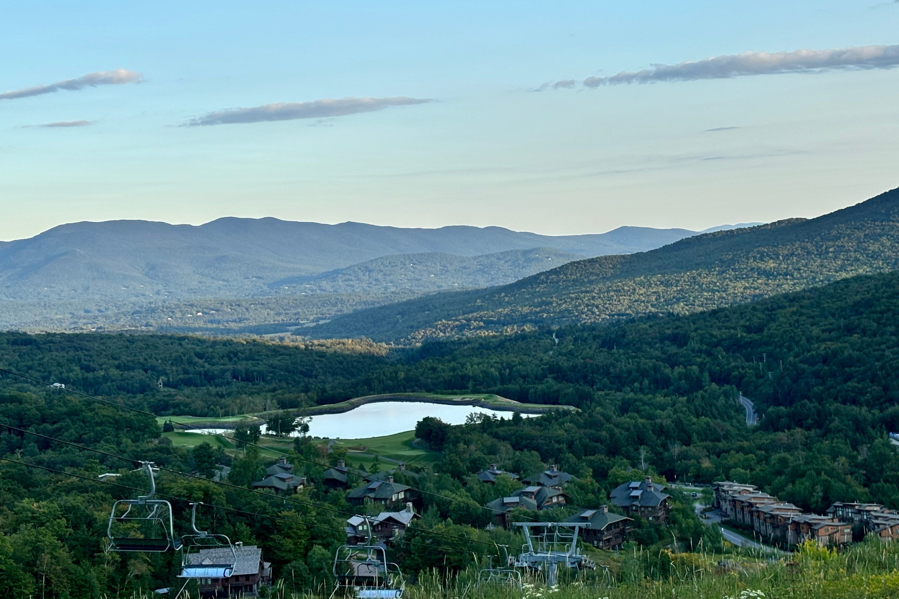 The view from Stowe Mountain Resort in Vermont.