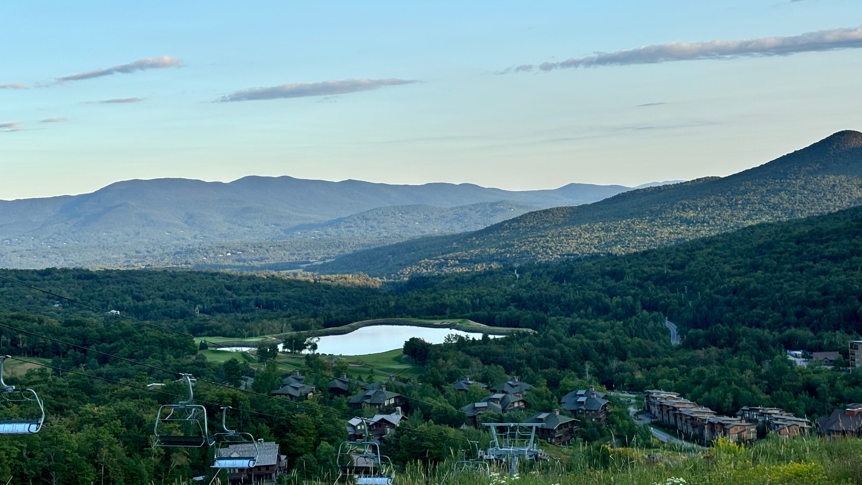 The view from Stowe Mountain Resort in Vermont.