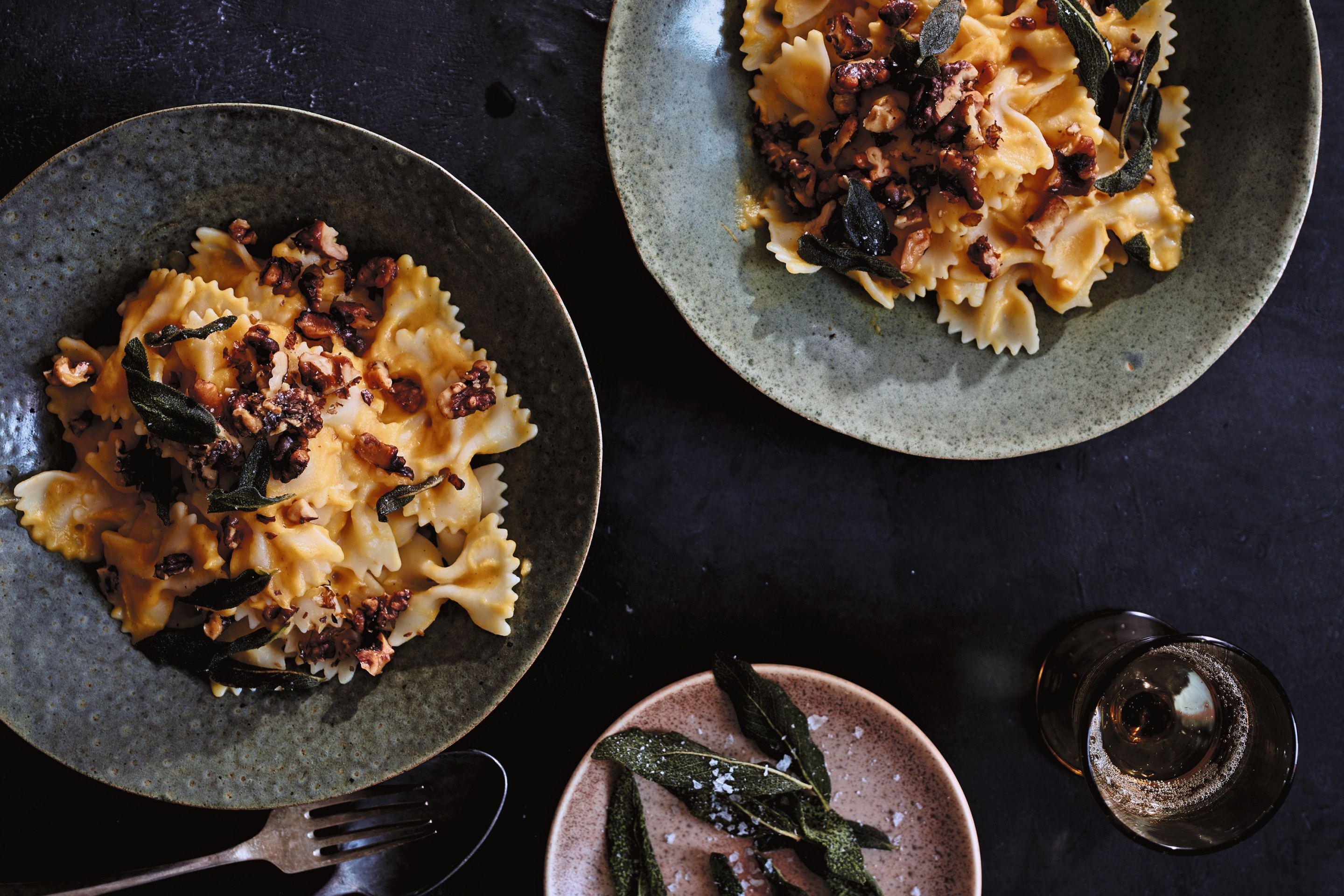 Butternut squash and sage pasta