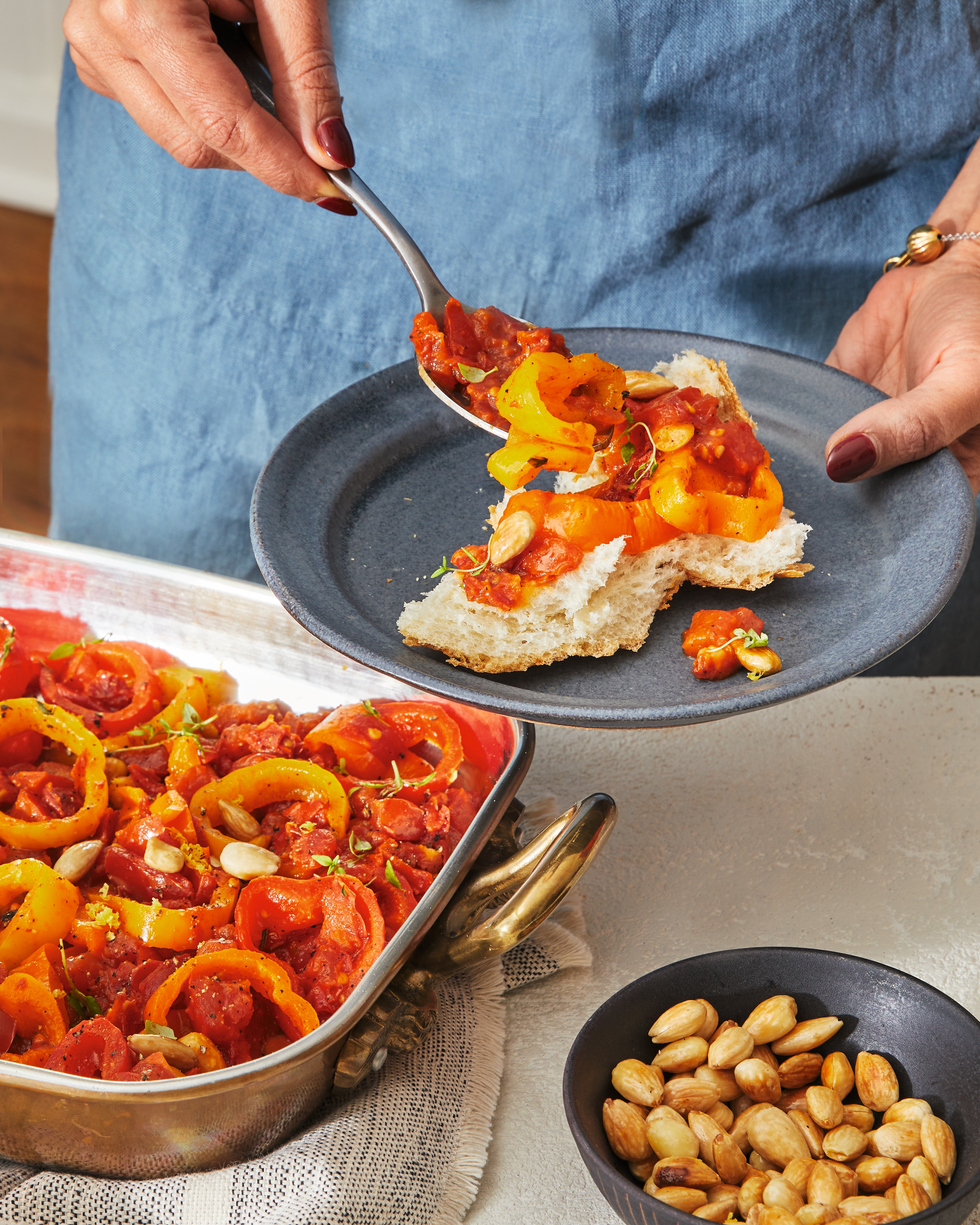 Puglia-Inspired Baby Bell Peppers and Tomato