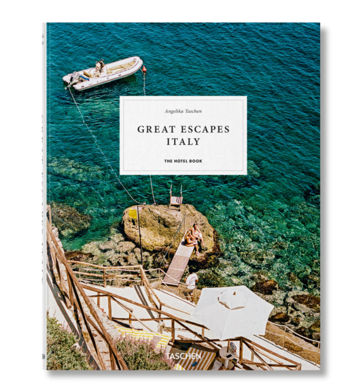 The cover of Great Escapes Italy. The Hotel Book by Angelika Taschen